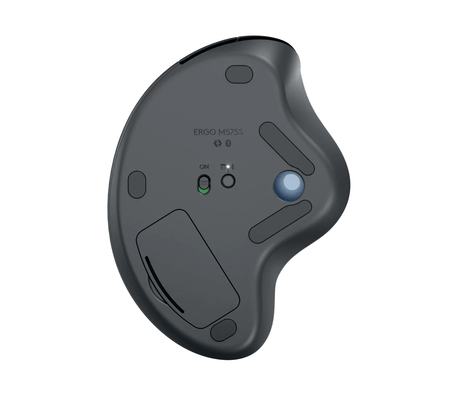 Mouse Logitech Ergo M575S Grafite sem Fio - 910-007031 - Mega Market