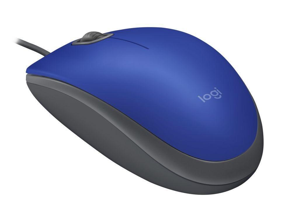 Mouse Logitech M110 Azul USB 910-005491 - Mega Market