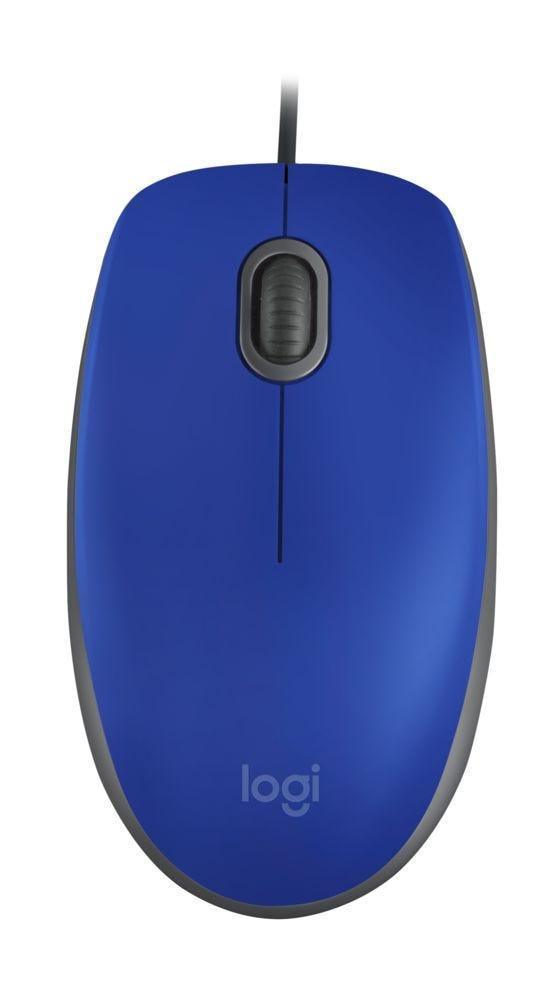 Mouse Logitech M110 Azul USB 910-005491 - Mega Market