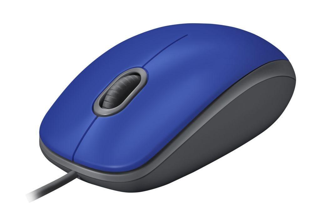 Mouse Logitech M110 Azul USB 910-005491 - Mega Market