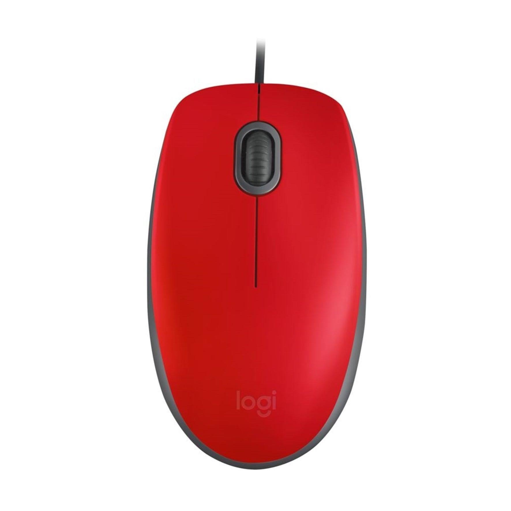 Mouse Logitech M110 Vermelho USB 910-005492-V - Mega Market