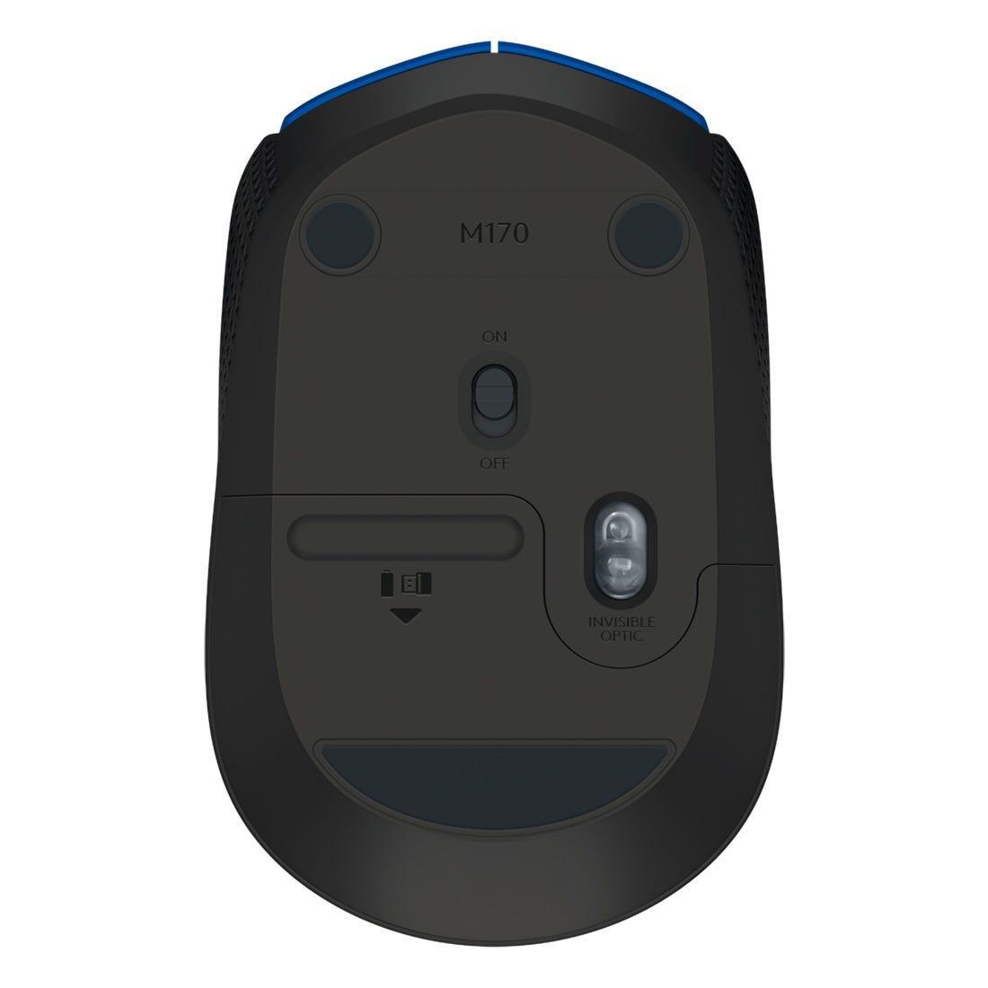 Mouse Logitech M170 Azul sem fio 910-004800-C - Mega Market