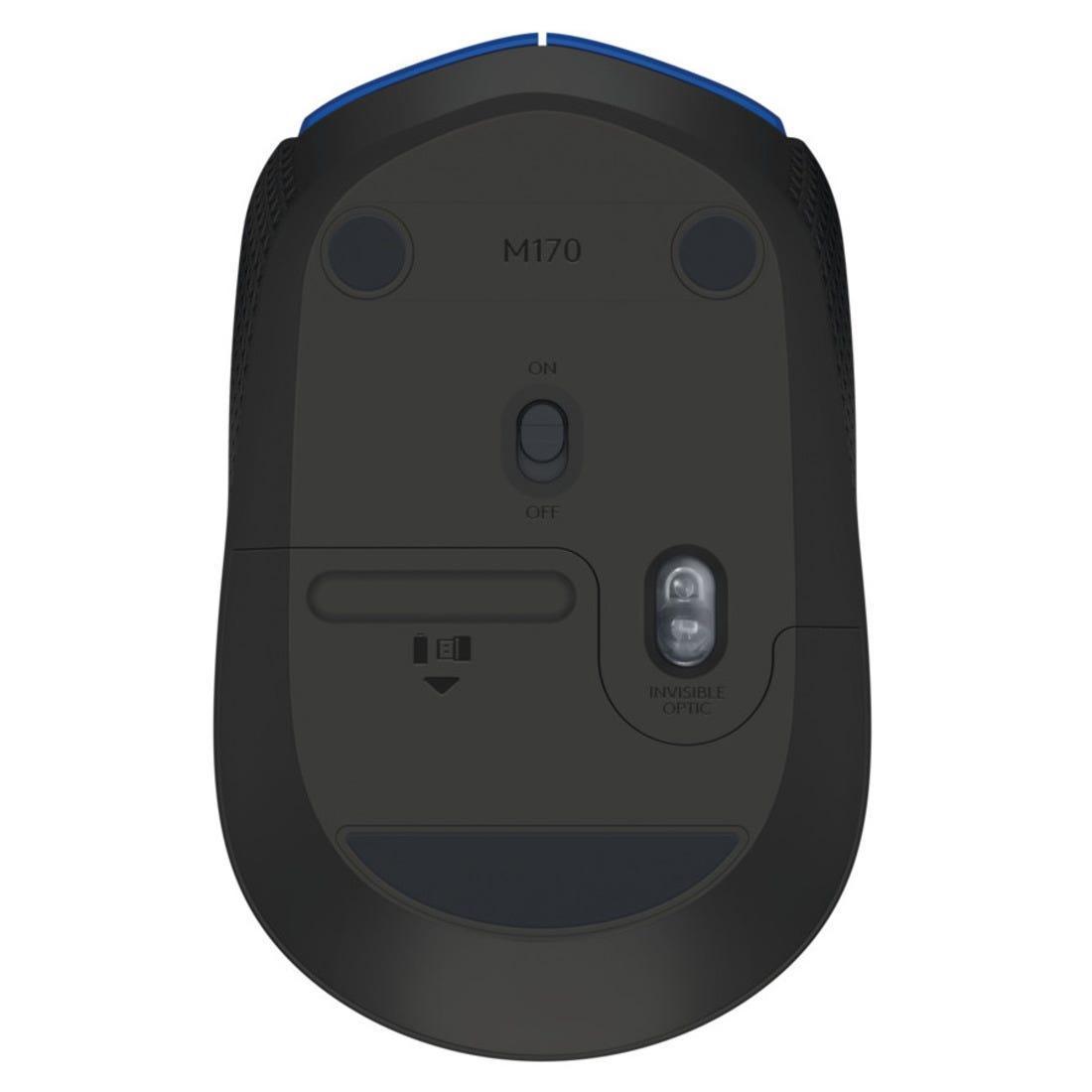 Mouse Logitech M170 Azul sem fio 910-004800 - Mega Market
