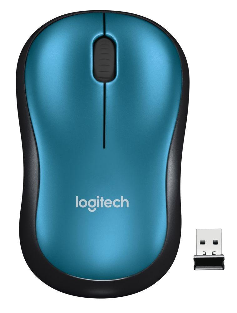 Mouse Logitech M185 Azul sem fio 910-003636 - Mega Market