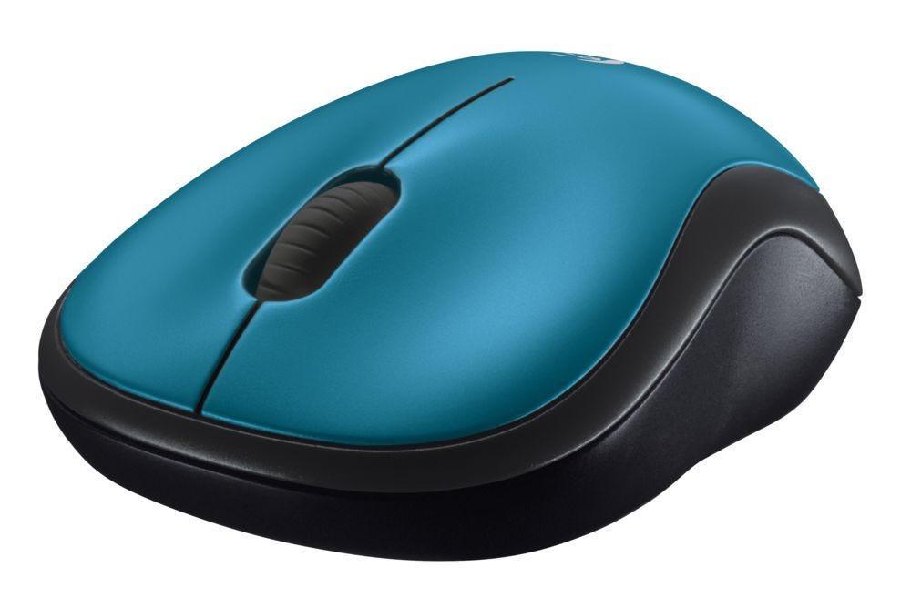 Mouse Logitech M185 Azul sem fio 910-003636 - Mega Market