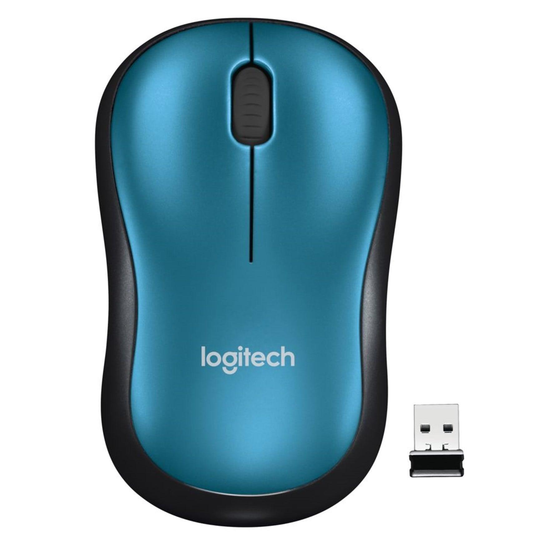 Mouse Logitech M185 Azul sem fio 910-003636-V - Mega Market