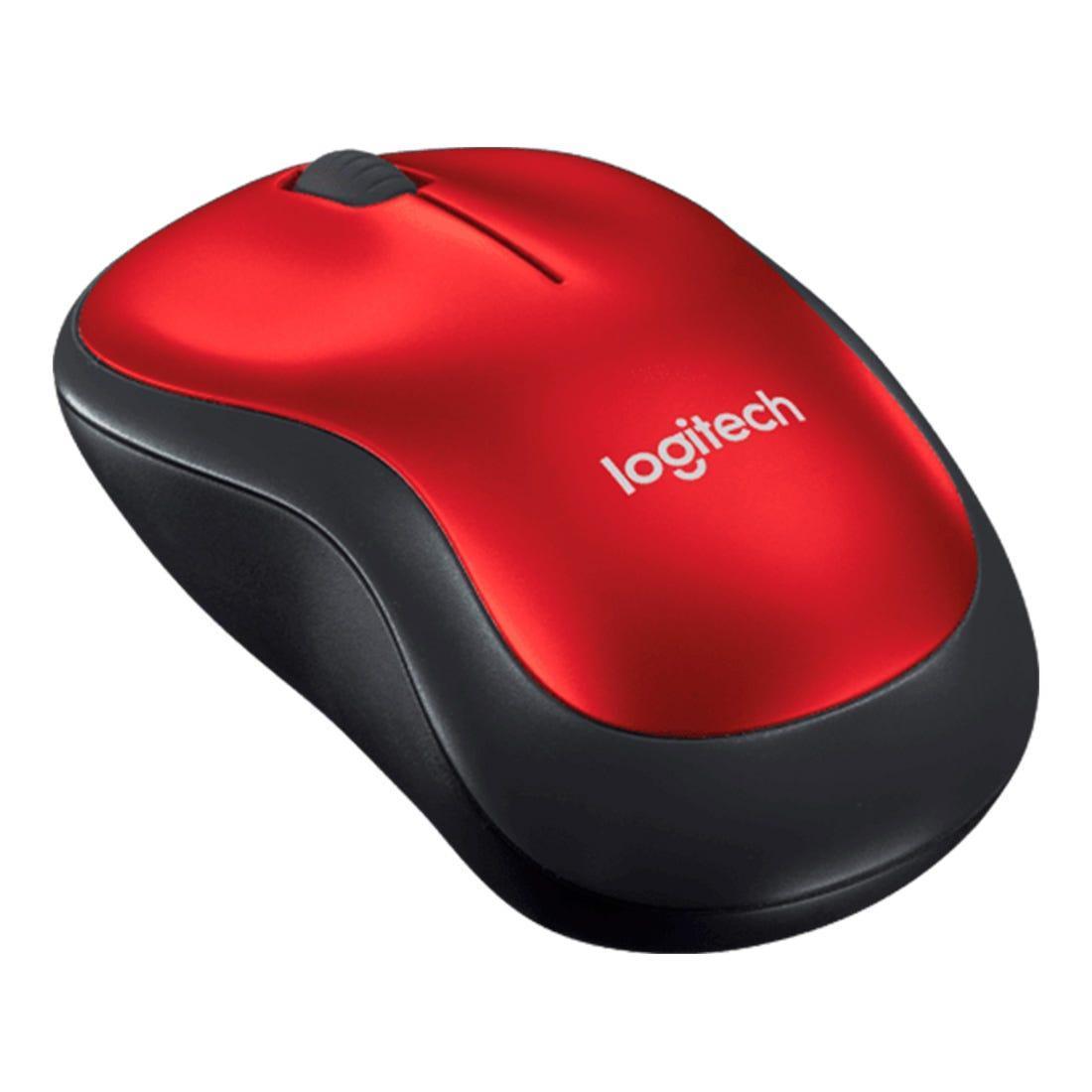 Mouse Logitech M185 Wireless Vermelho - 910-003635-C - Mega Market