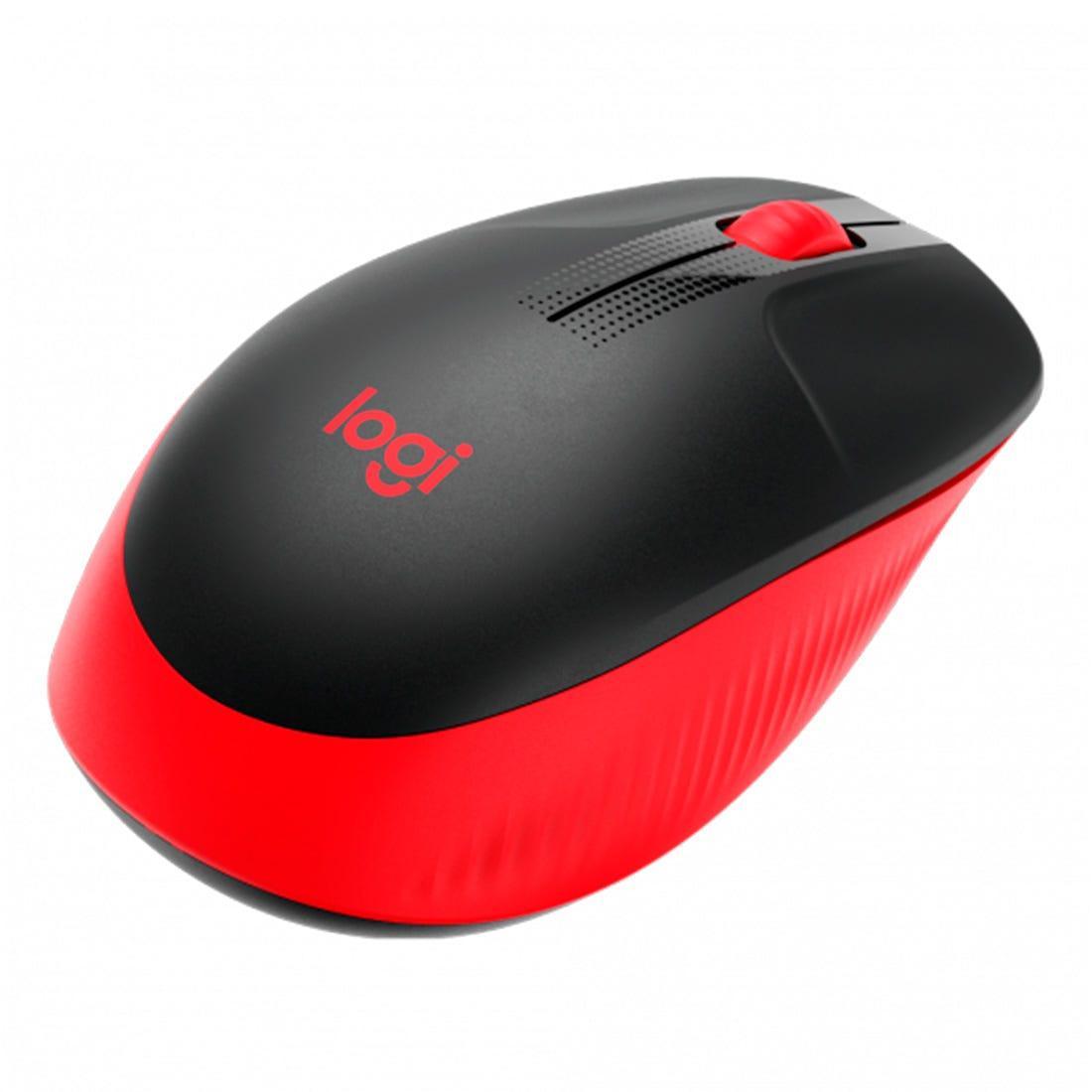 Mouse Logitech M190 Vermelho sem fio 910-005904-C - Mega Market