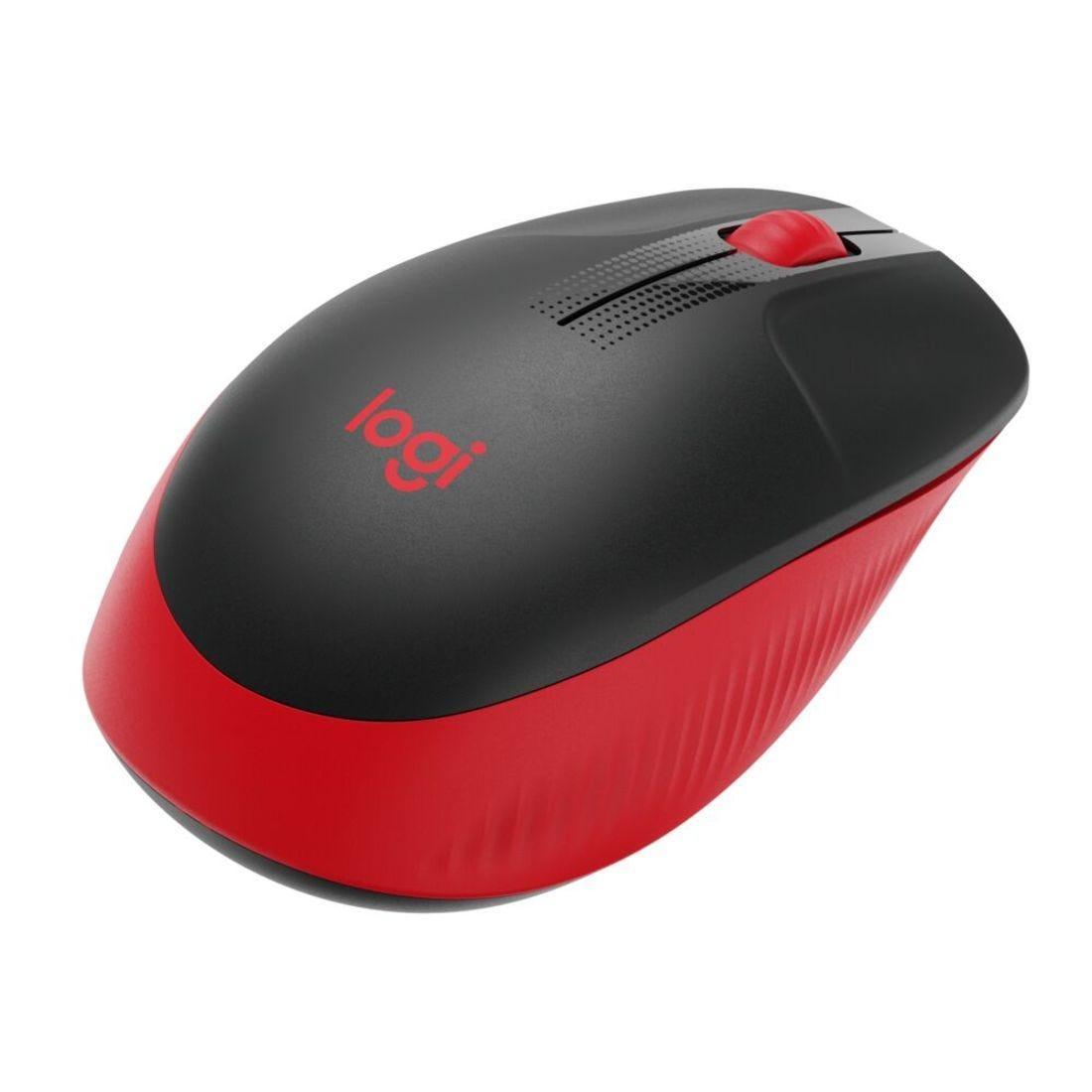 Mouse Logitech M190 Vermelho sem fio 910-005904 - Mega Market