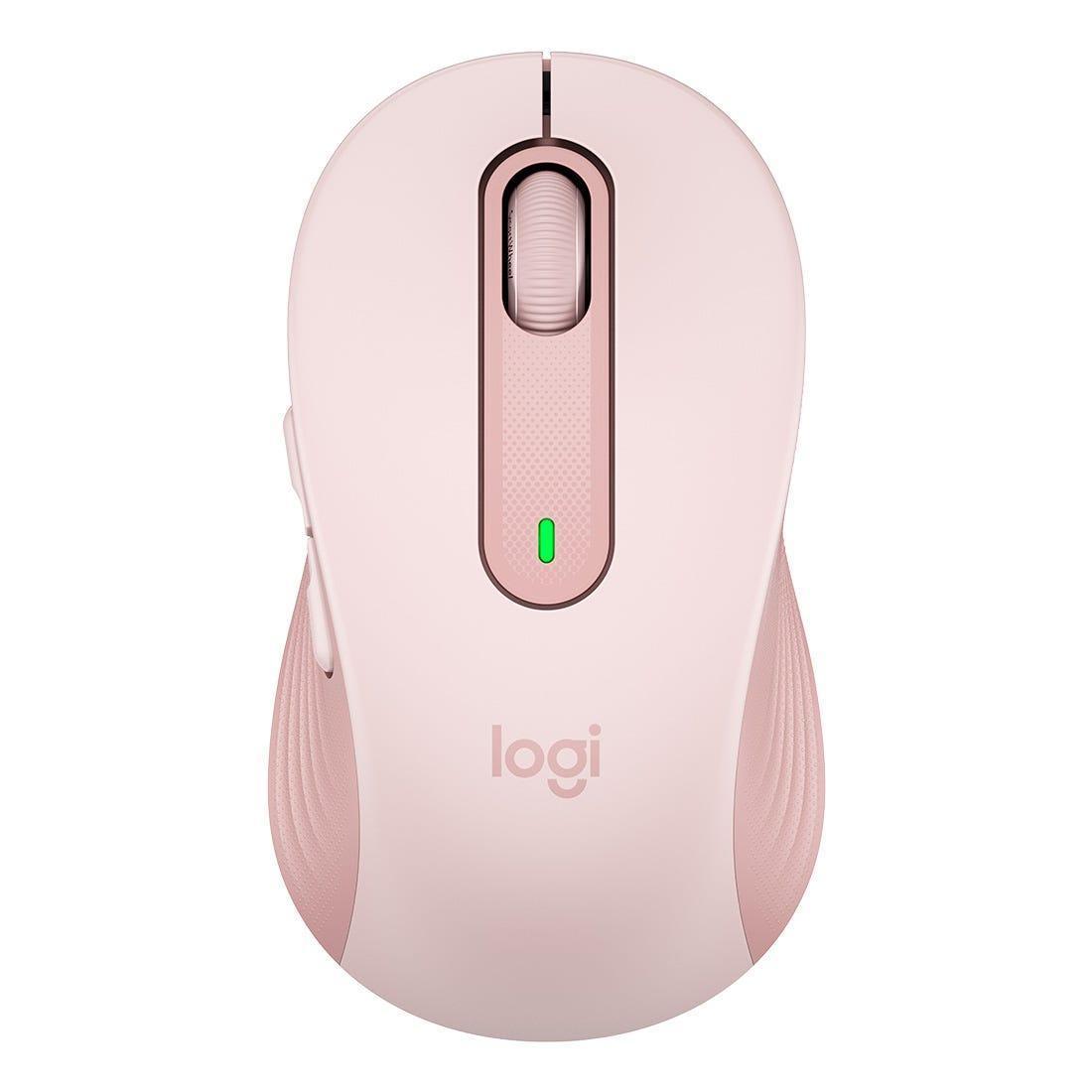 Mouse Logitech M650 Signature Bluetooth - Rosa - 910-006251-c - Mega Market