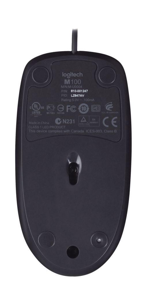 Mouse Logitech M90 Preto USB 910-004053 - Mega Market