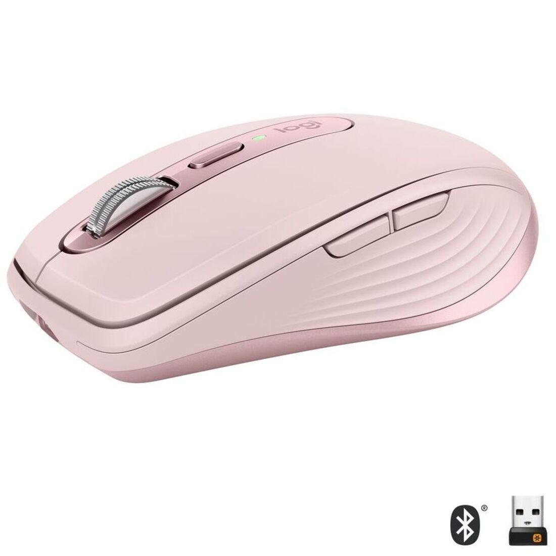 Mouse Logitech MX Anywhere 3 Rosa sem fio 910-005994 - Mega Market