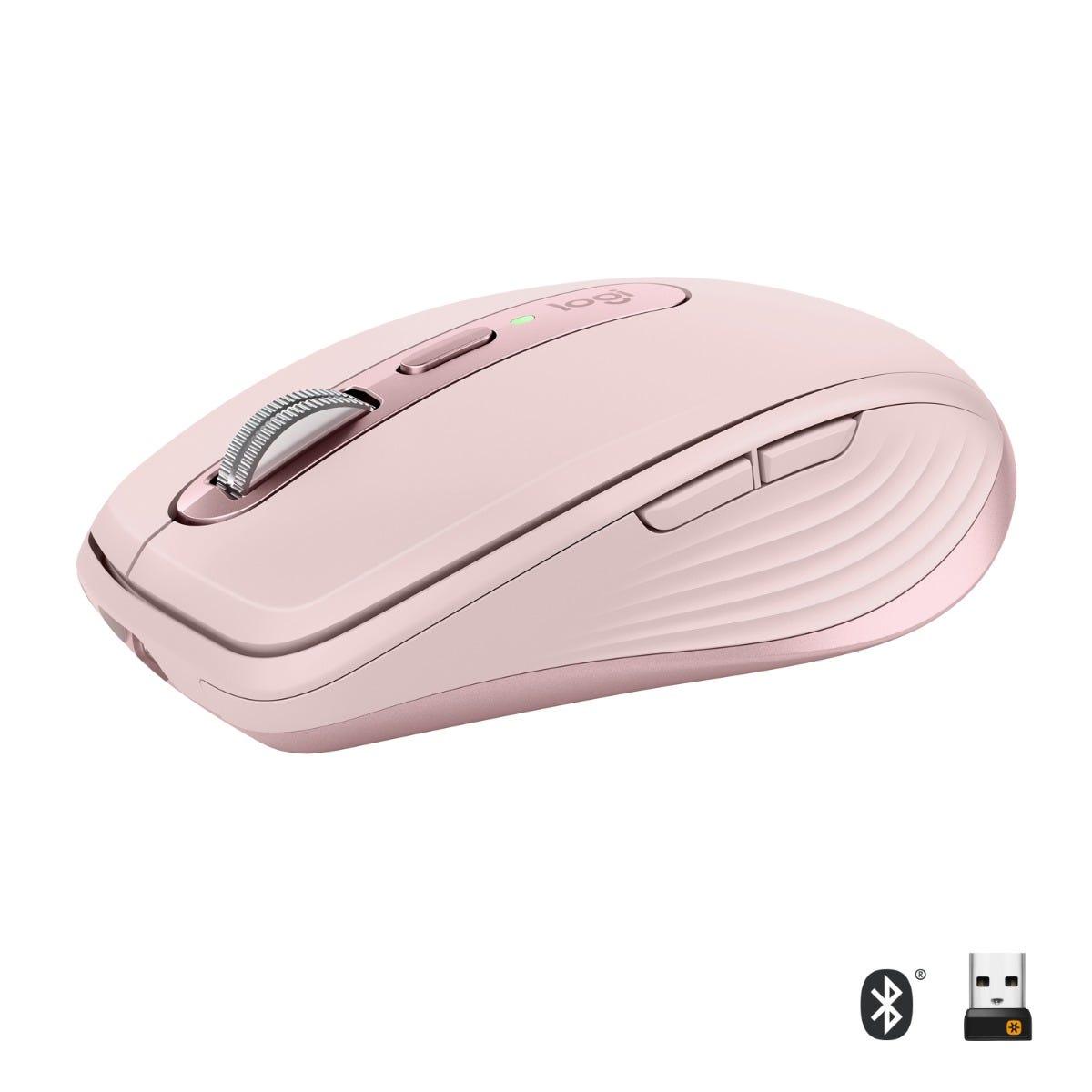 Mouse Logitech MX Anywhere 3 Rosa sem fio 910-005994-V - Mega Market