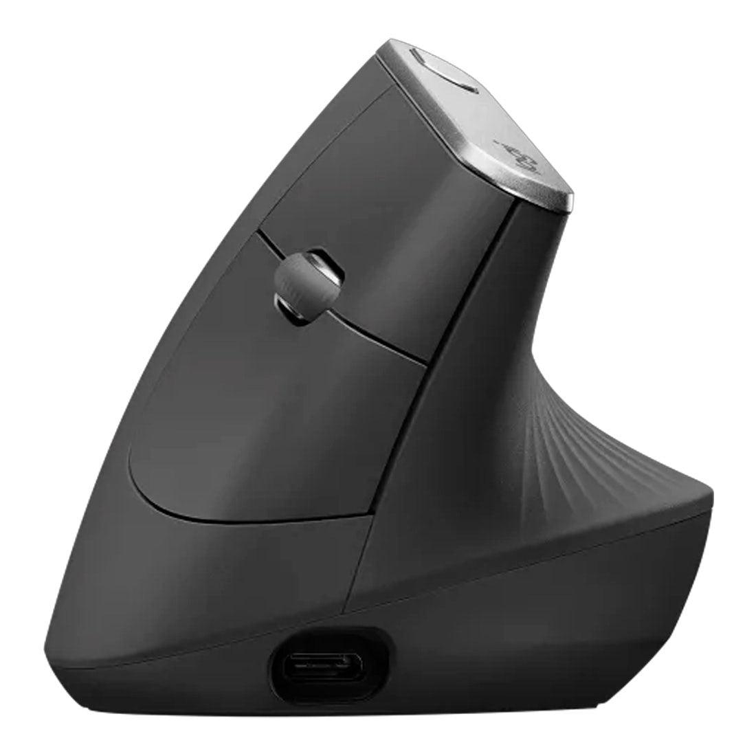 Mouse Logitech MX Vertical Grafite sem Fio - 910-005449 - Mega Market