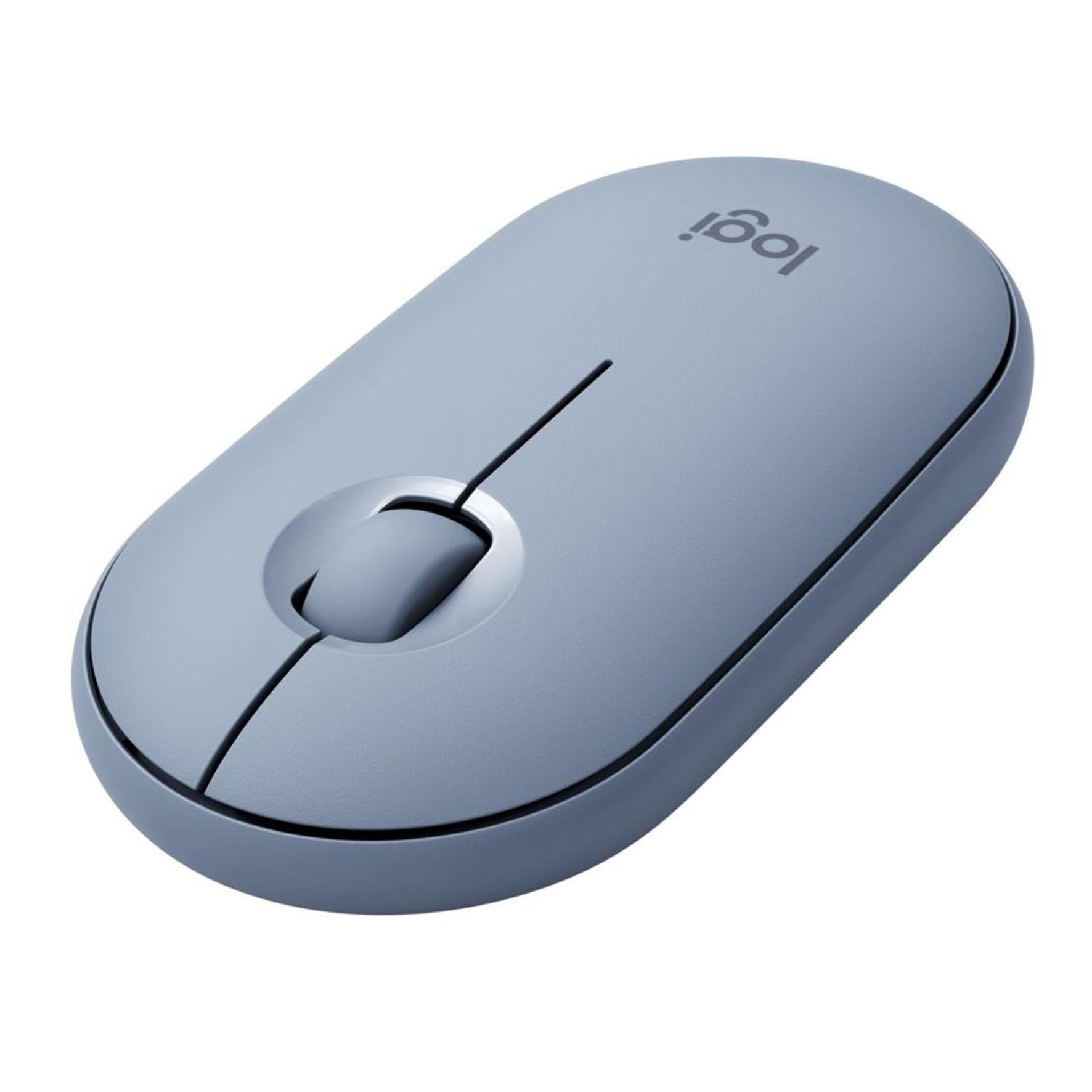 Mouse Logitech Pebble M350 Azul sem fio 910-005773 - Mega Market