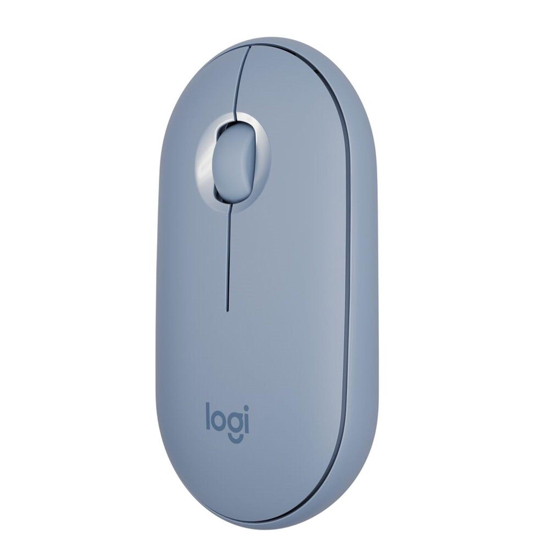 Mouse Logitech Pebble M350 Azul sem fio 910-005773-V - Mega Market