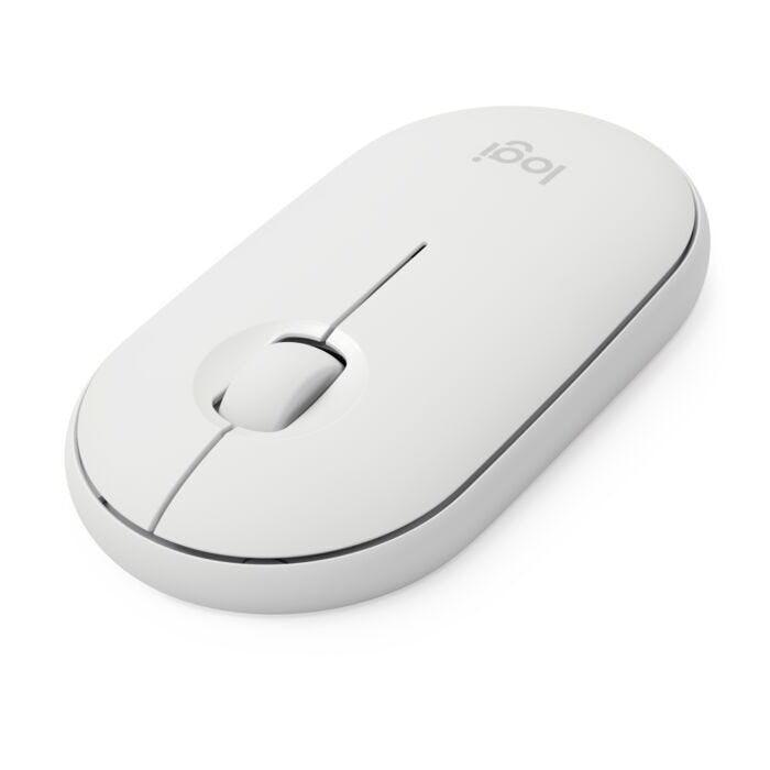 Mouse Logitech Pebble M350 Branco sem fio 910-005770 - Mega Market