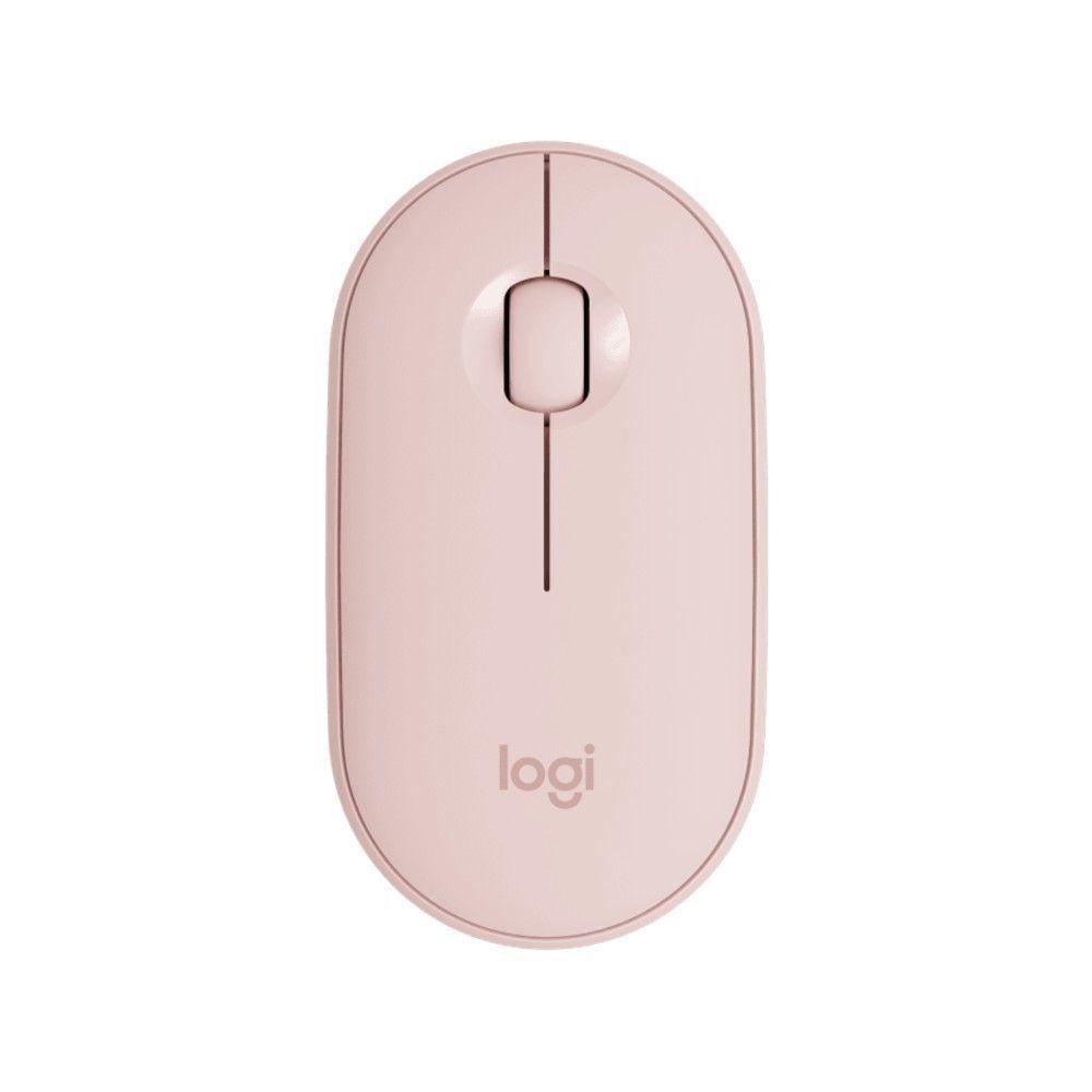 Mouse Logitech Pebble M350 Rose sem fio 910-005769-C - Mega Market