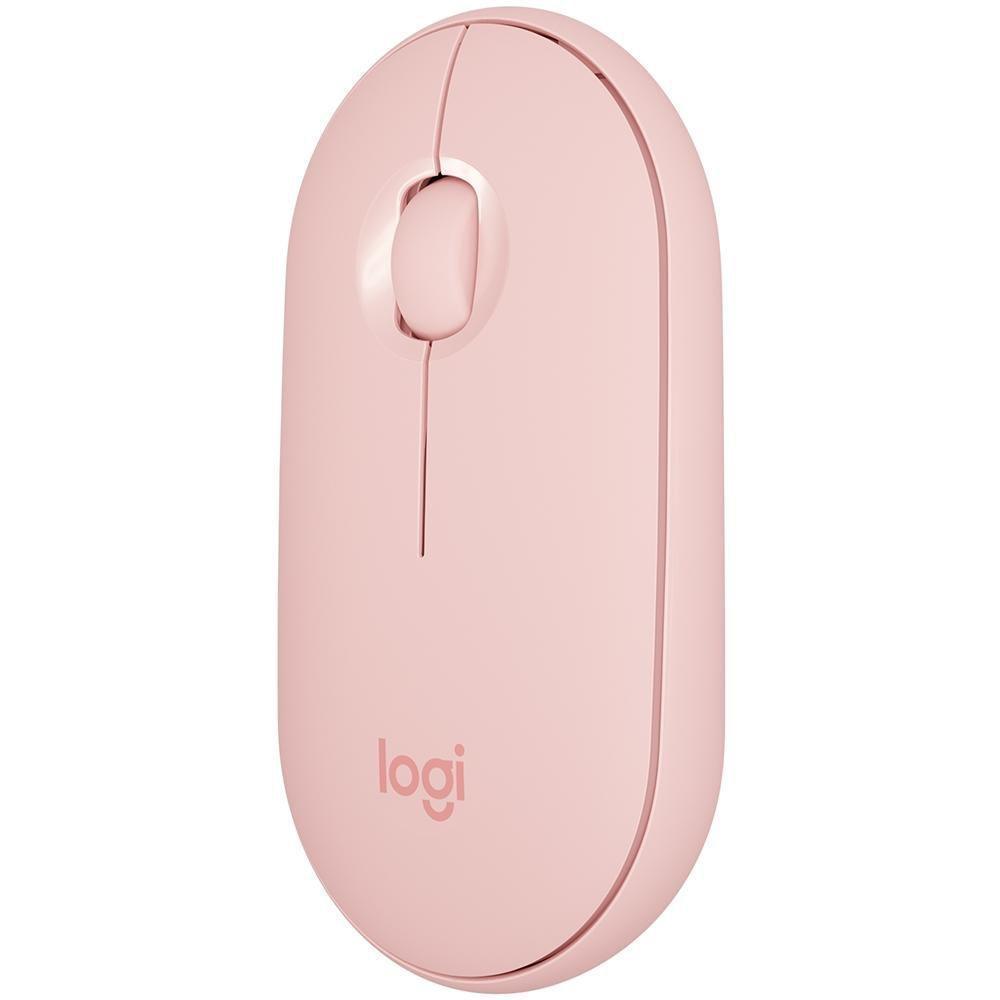 Mouse Logitech Pebble M350 Rose sem fio 910-005769-C - Mega Market