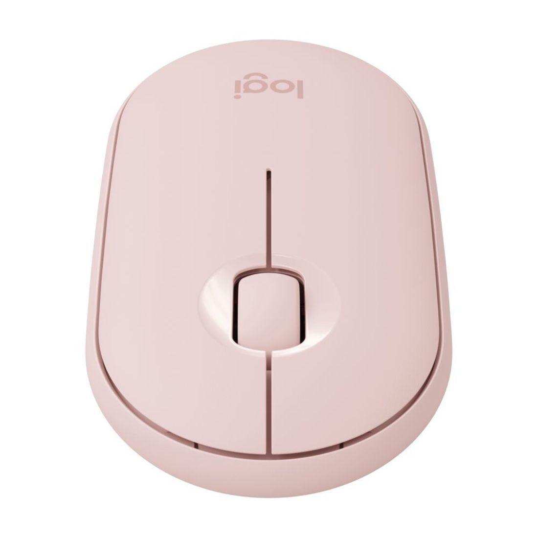 Mouse Logitech Pebble M350 Rose sem fio 910-005769-V - Mega Market