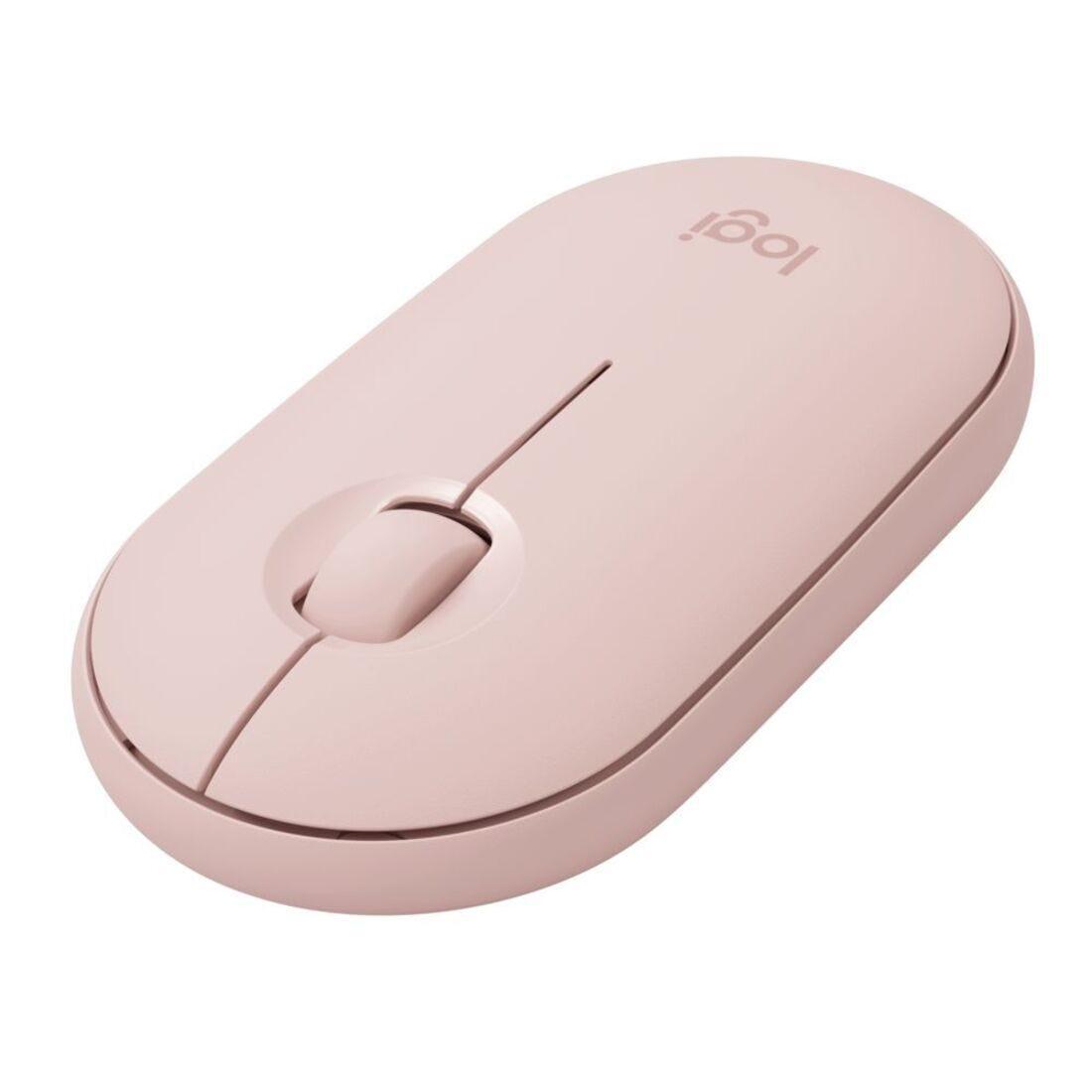 Mouse Logitech Pebble M350 Rose sem fio 910-005769-V - Mega Market