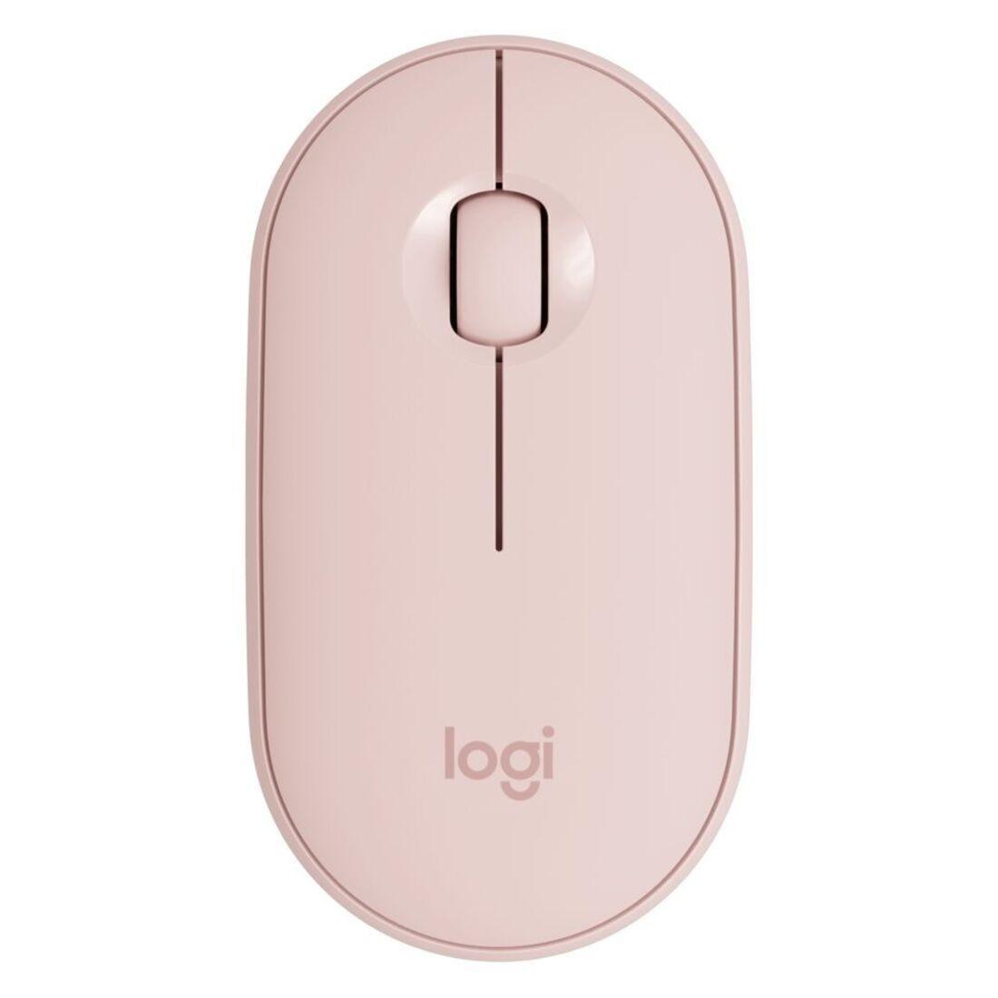 Mouse Logitech Pebble M350 Rose sem fio 910-005769-V - Mega Market