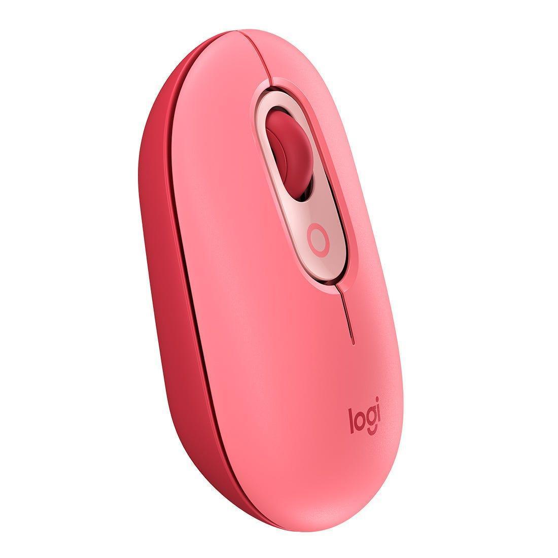 Mouse Logitech POP Rosa Heartbreaker sem Fio 910-006551-C - Mega Market