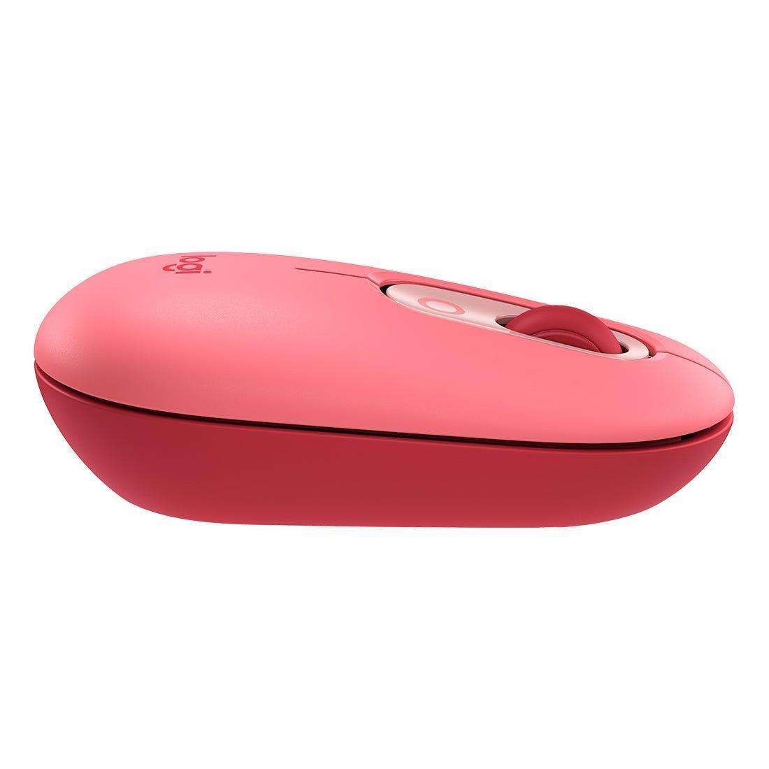 Mouse Logitech POP Rosa Heartbreaker sem Fio 910-006551-C - Mega Market