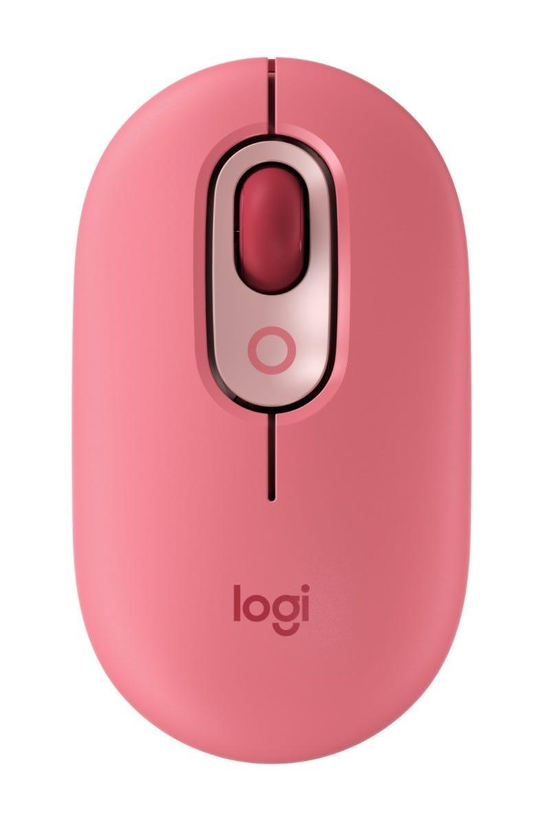Mouse Logitech POP Rosa Heartbreaker sem Fio 910-006551 - Mega Market