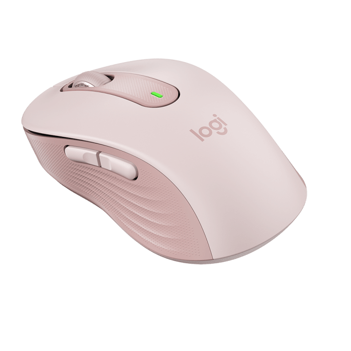 Mouse Logitech Signature M650 Bluetooth Rosé - 910-006251 - Mega Market