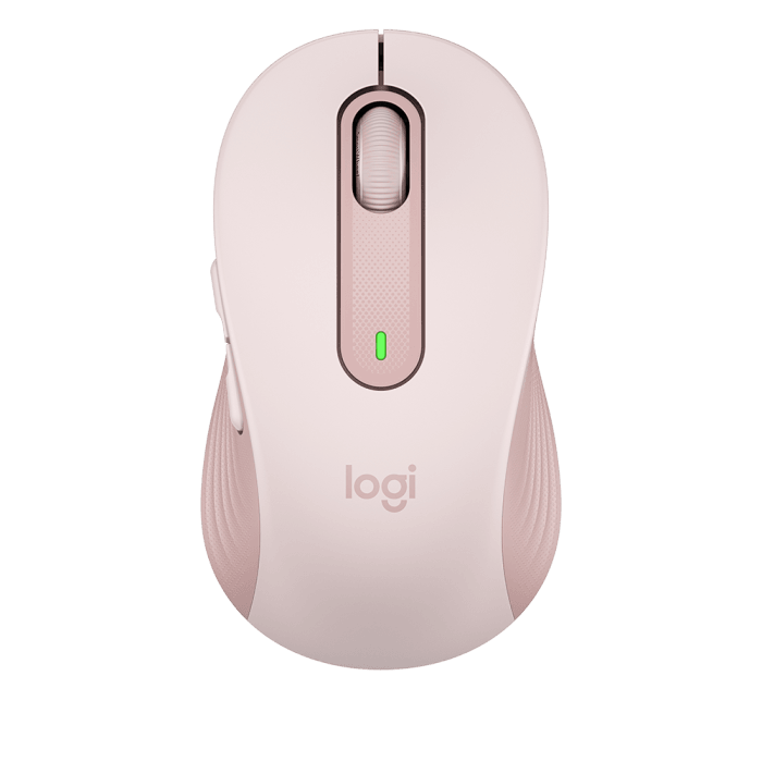 Mouse Logitech Signature M650 Bluetooth Rosé - 910-006251 - Mega Market