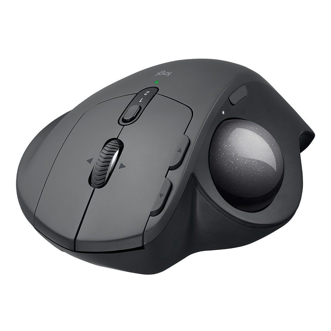 Mouse Logitech Trackball MX ERGO Cinza sem fio 910-005177-C - Mega Market