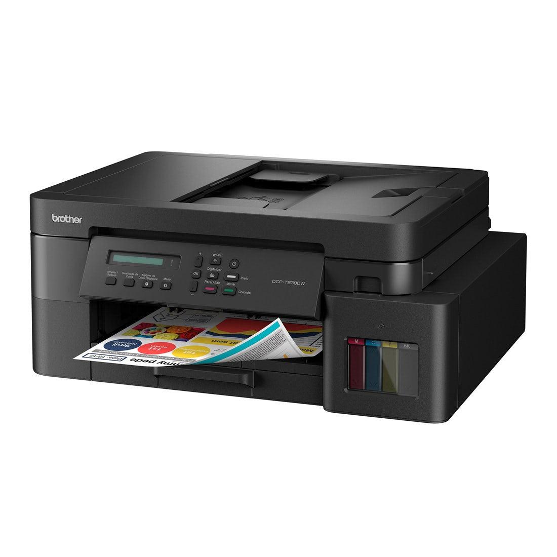 Multifuncional Brother Tank 110V Colorida A4 Wi-fi USB - DCPT830DW - Mega Market