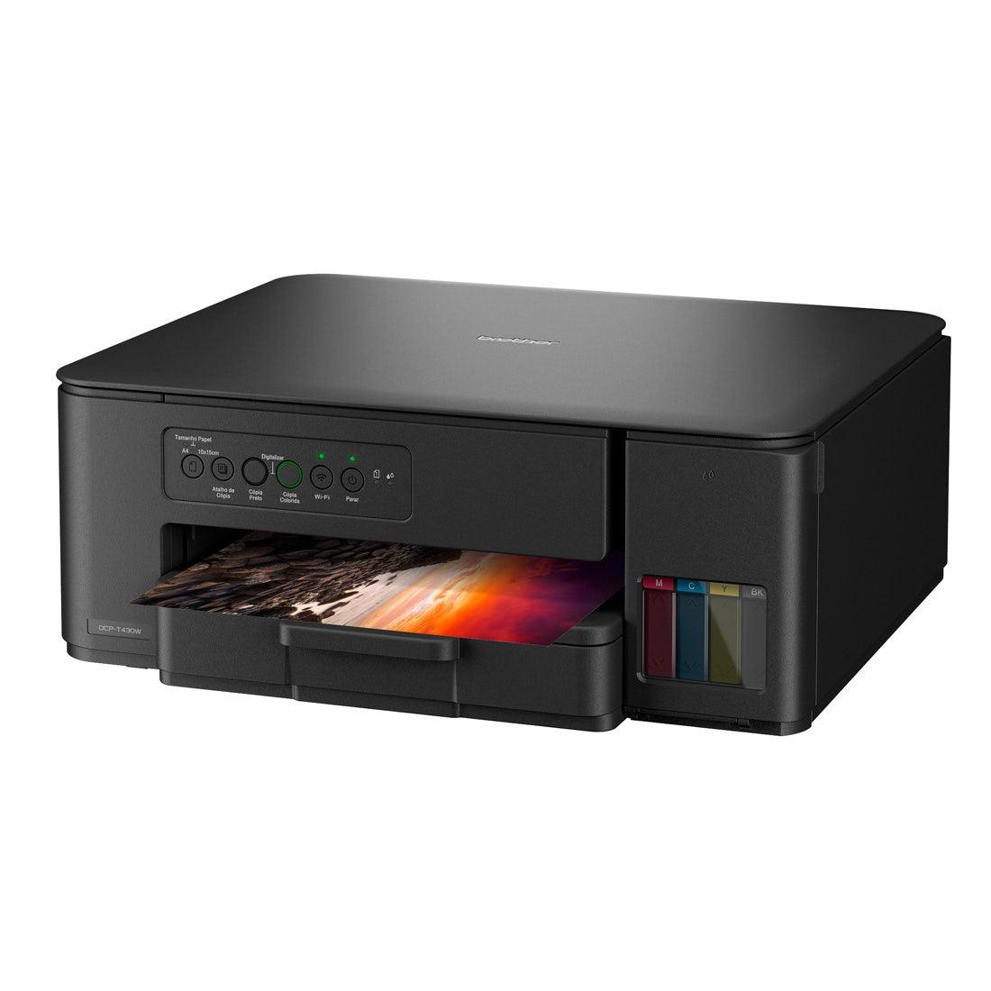 Multifuncional Brother Tank Bivolt Colorida A4 Wi-Fi USB - DCPT430W - Mega Market
