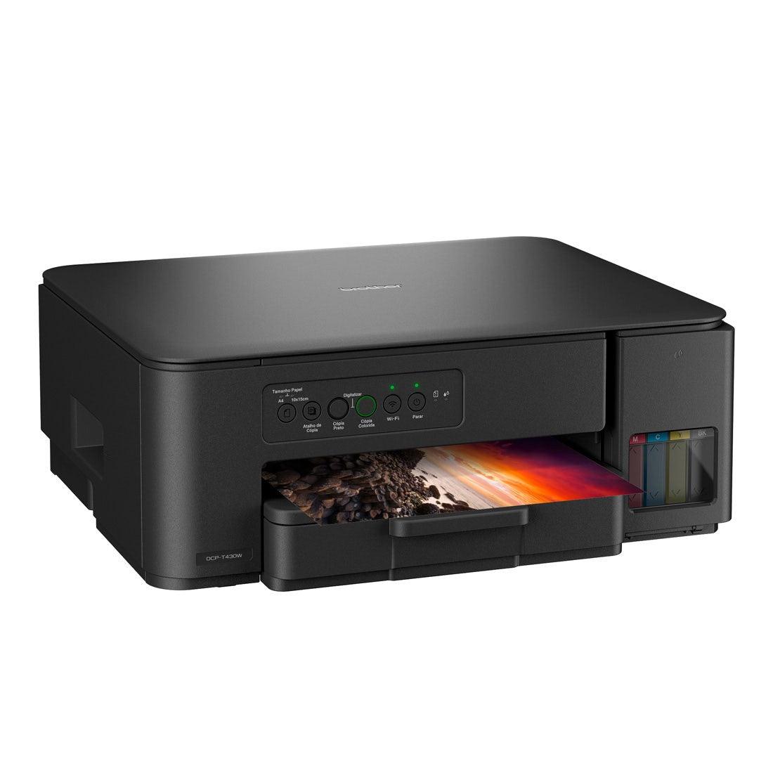 Multifuncional Brother Tank Bivolt Colorida A4 Wi-Fi USB - DCPT430W - Mega Market
