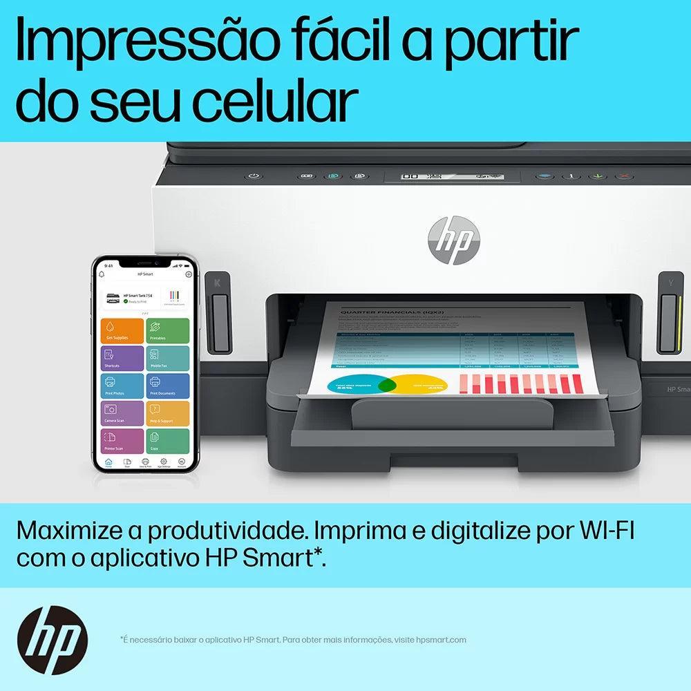 Multifuncional HP Smart Tank 754 Color - 2H0A6A#AK4 - Mega Market