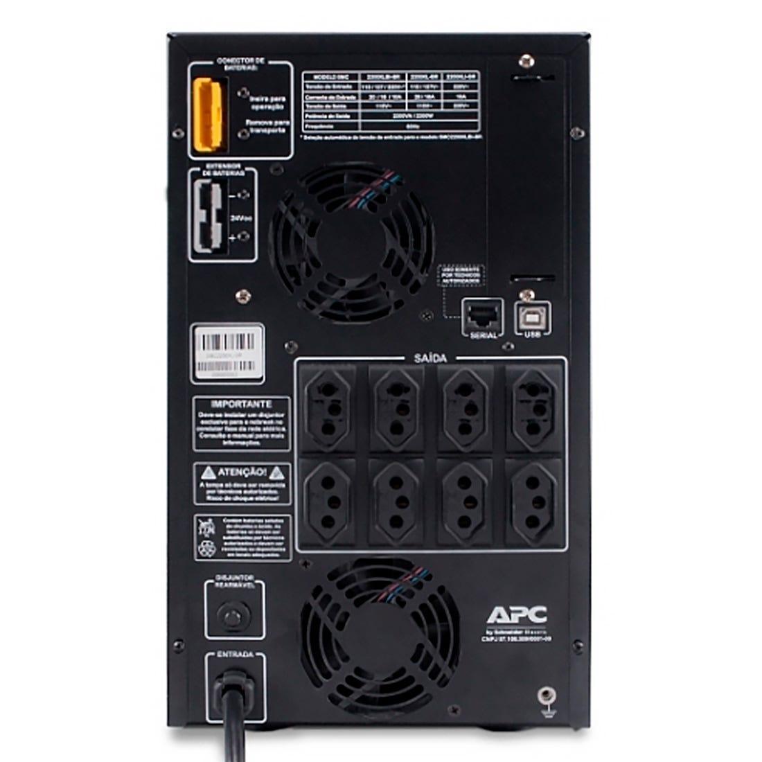Nobreak APC Smart-UPS 2200va Mono115 - SMC2200XL-BR - Mega Market