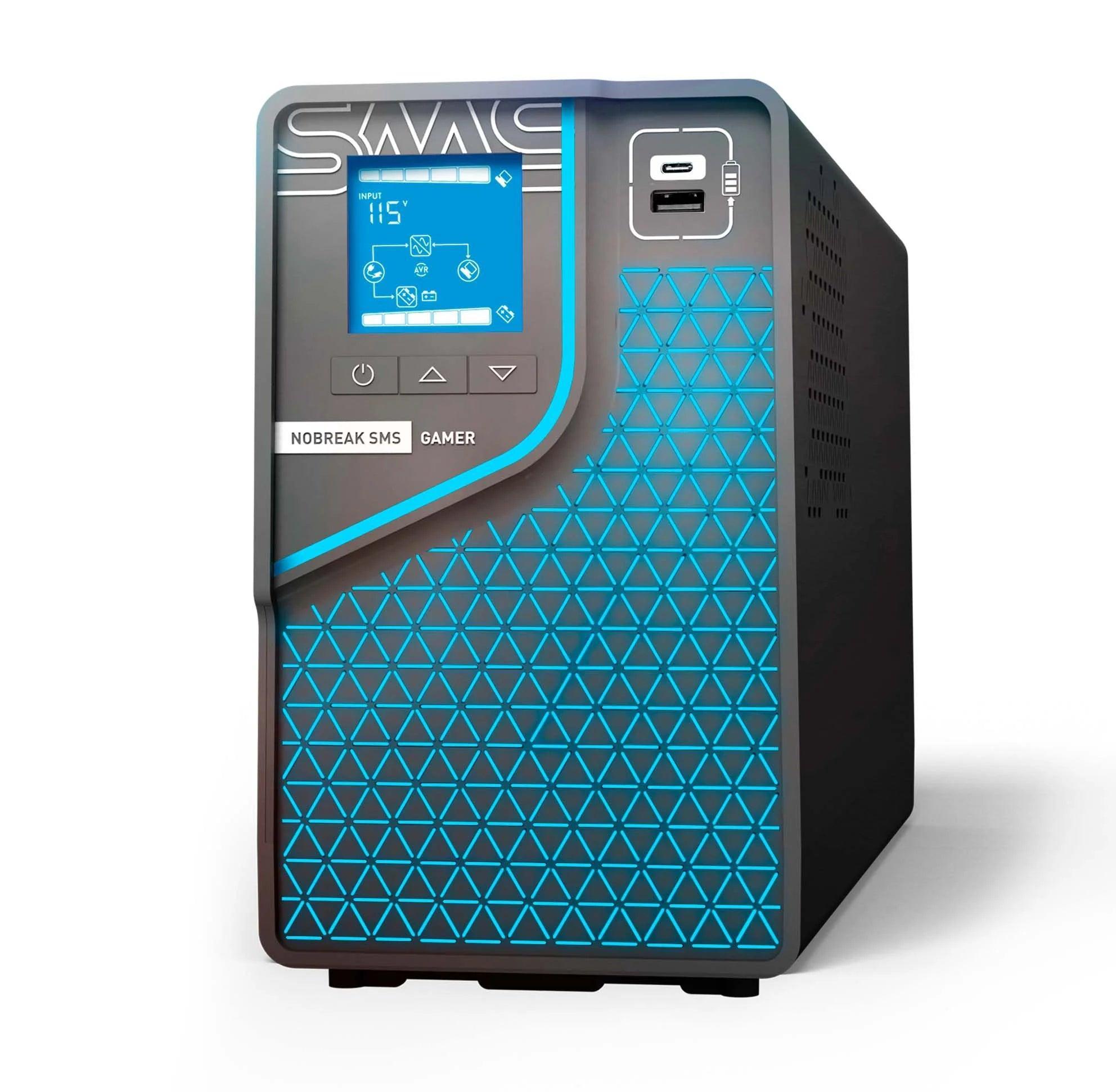 Nobreak SMS Gamer 1500Bi/Bi WiFi 29600* - Mega Market