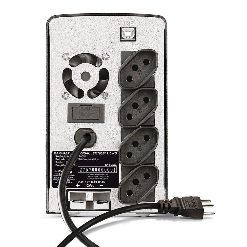 Nobreak SMS Manager III 700VA Bi-115 Senoidal 27570 - Mega Market