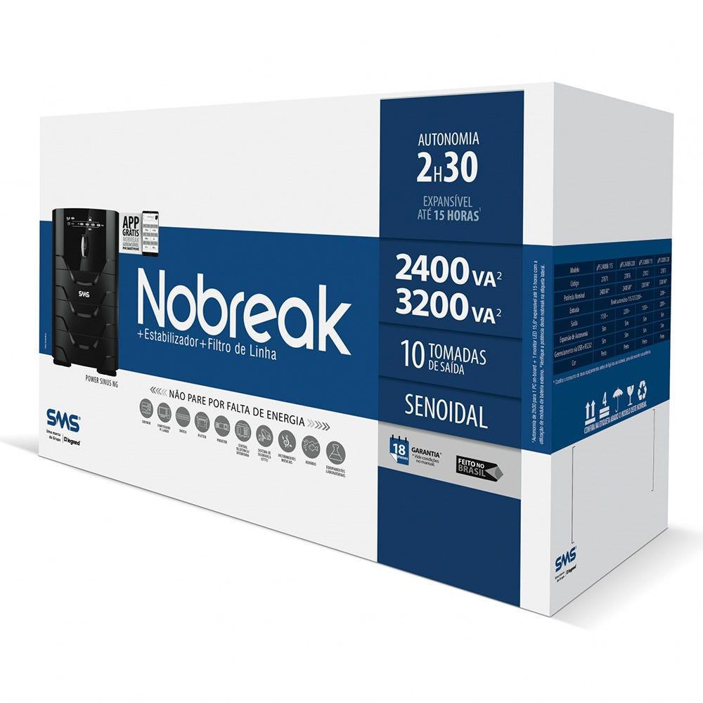 Nobreak SMS Power Sinus Senoidal 2400VA Bi-115 27871 - Mega Market