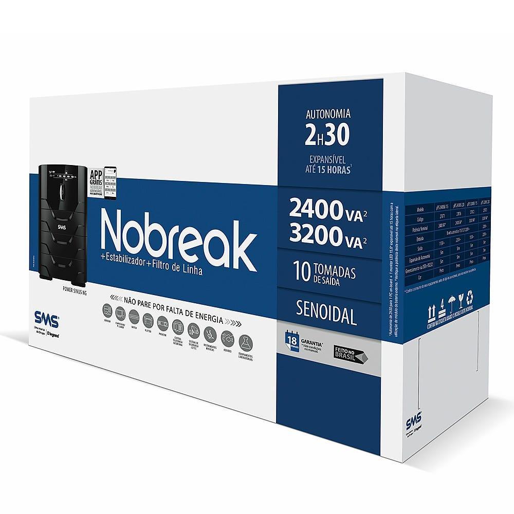 Nobreak SMS Power Sinus Senoidal 3200VA Monofásico - 27873 - Mega Market