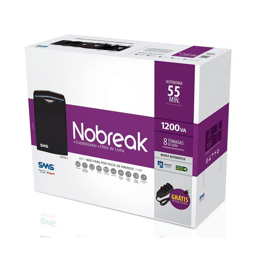 Nobreak SMS Station II 1200VA Bi-115 27392 - Mega Market