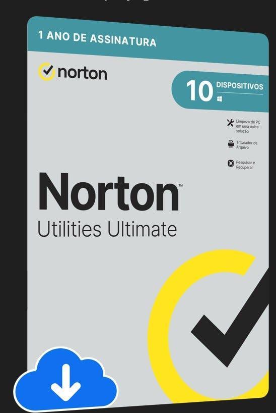 Norton Utilities Ultimate - 10 Dispositivos - 12 meses - 21430279 - Mega Market