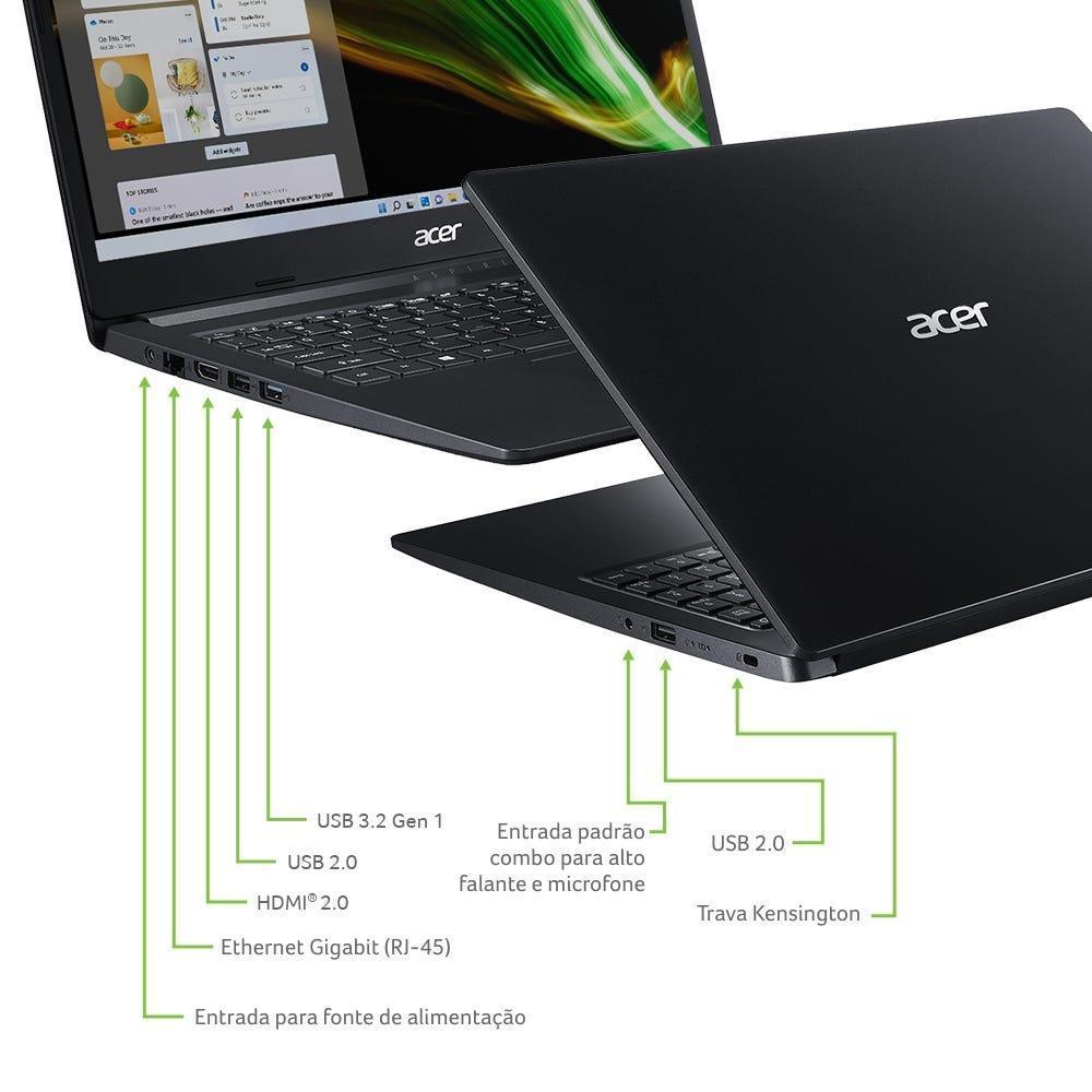 Notebook Acer A315-34-C9WH Celeron 4 128 W11H NX.HRNAL.005 - Mega Market