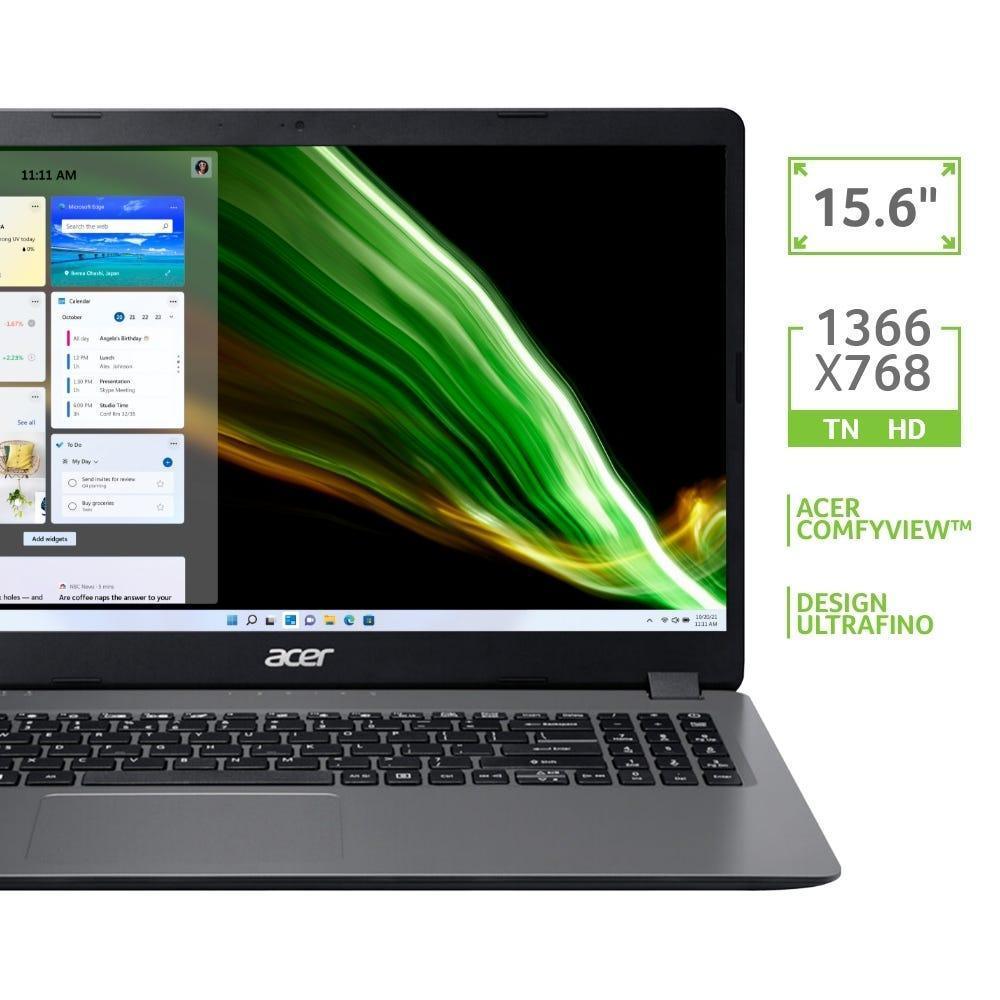 Notebook Acer A315-56-33QA i3 8GB 512GB W11H NX.HV1AL.00Q - Mega Market