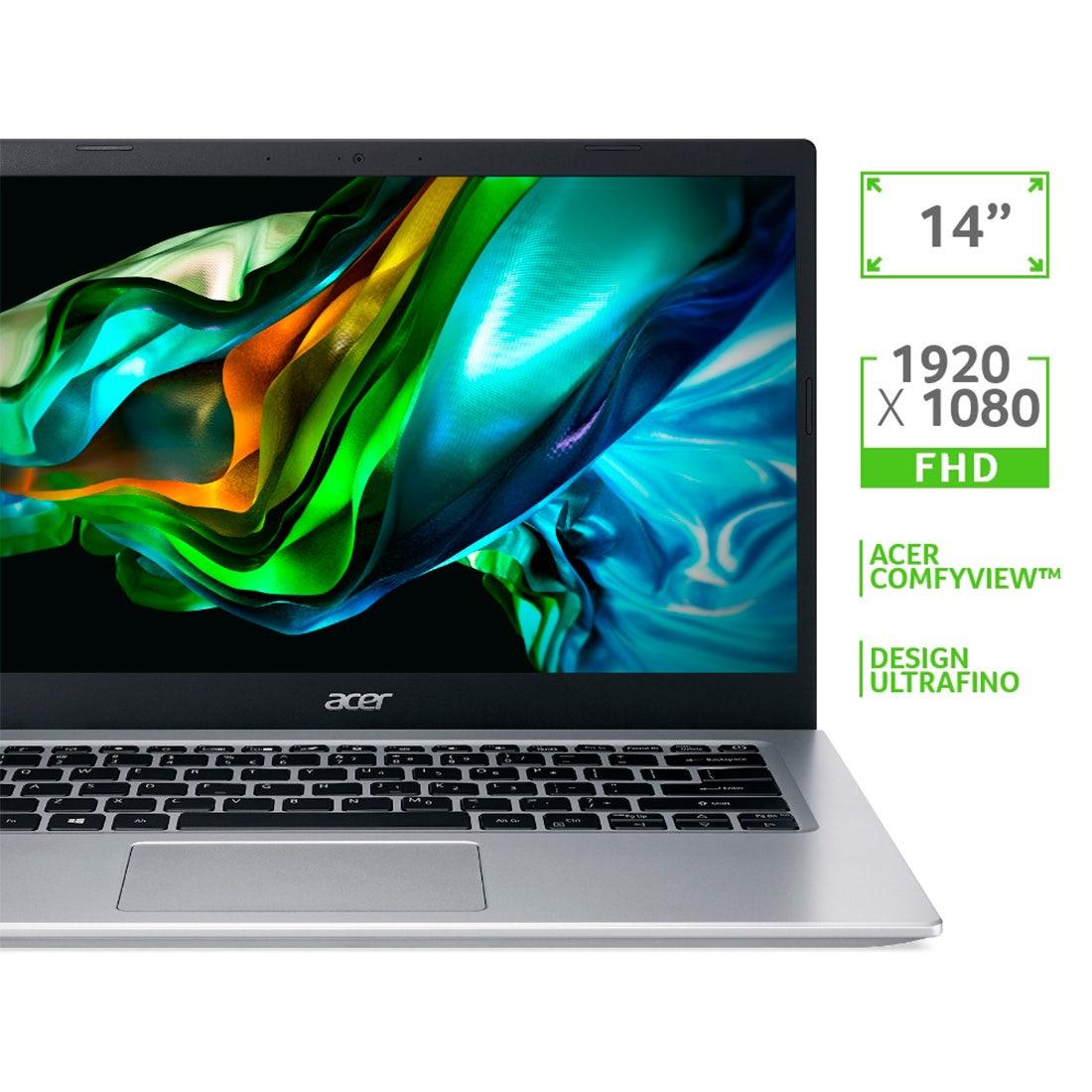 Notebook Acer A514-54-57HC Intel i5 8GB 512GB SSD Windows 11 Pro - NX.AUKAL.00K - Mega Market