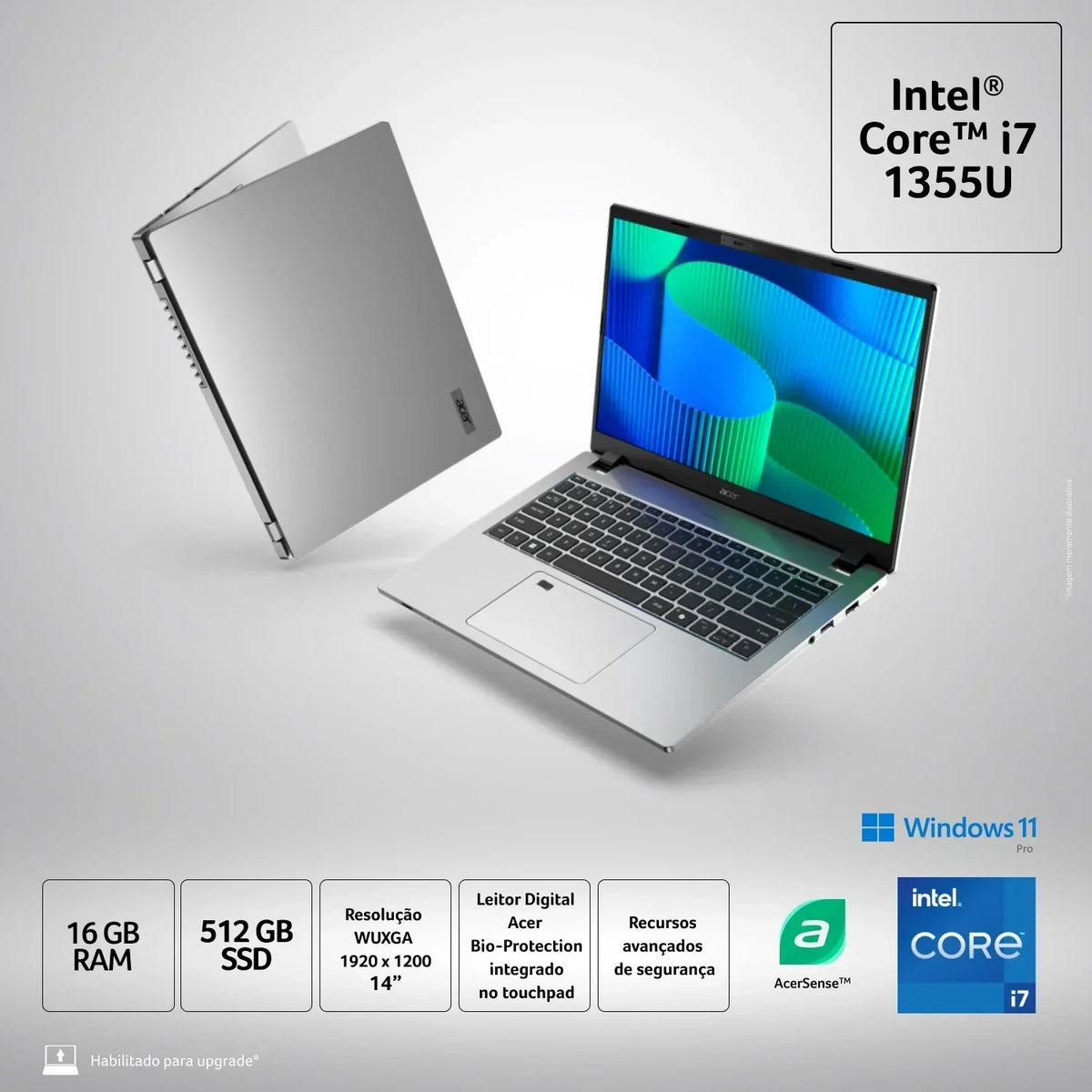 Notebook Acer A515-45-R74D R7 8GB 512 SSD Linux - NX.AYDAL.00M - Mega Market