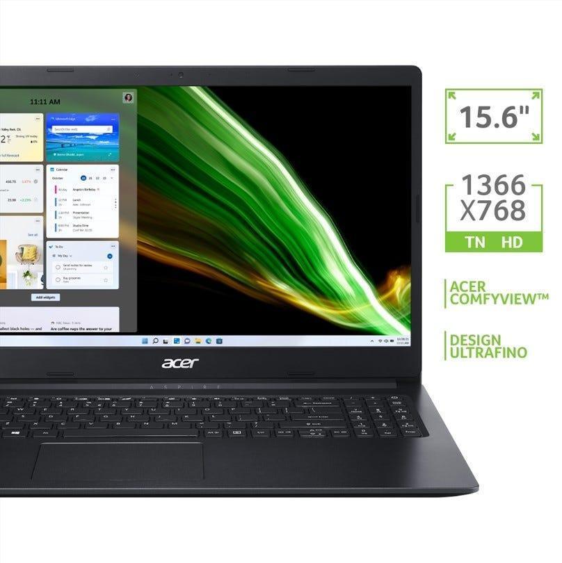 Notebook Acer Aspire 3 A315-34-C2BV Celeron 4GB RAM 128 SSD 15,6" W11H - NX.HRNAL.007 - Mega Market