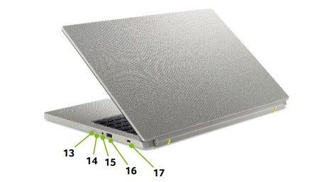 Notebook Acer Aspire Vero AV15-51-53AP Intel Core i5 1155G7 8GB RAM 256GB SSD 15,6" W11H - NX.KANAL.001 - Mega Market