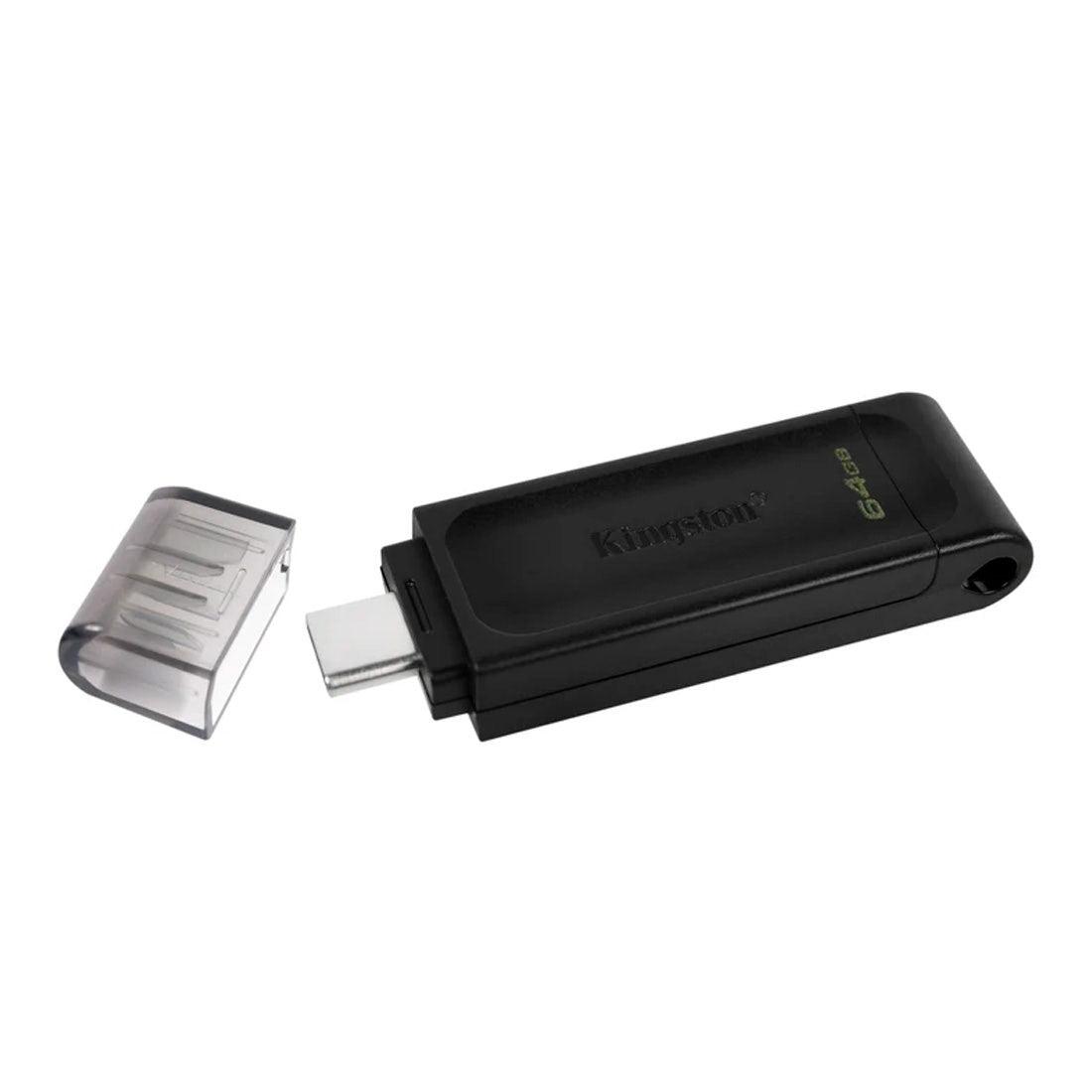 Pen Drive Kingston 64GB padrão USB-C - DT70/64GBi - Mega Market